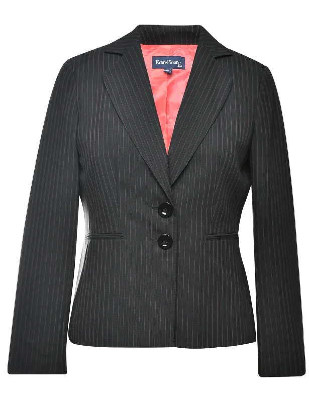 Evan Picone Pinstriped Jacket - S