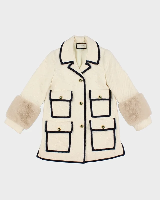 Gucci Classic Cream Jacket/ Coat - S