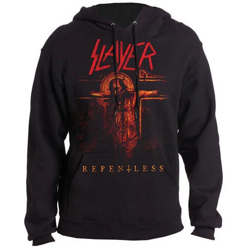 Slayer Unisex Pullover Hoodie: Repentless Crucifix