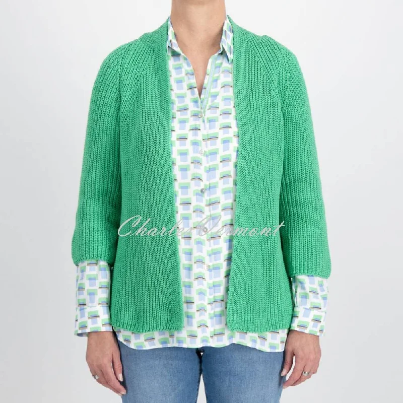 Just White Cardigan - Style J3747 (Green)