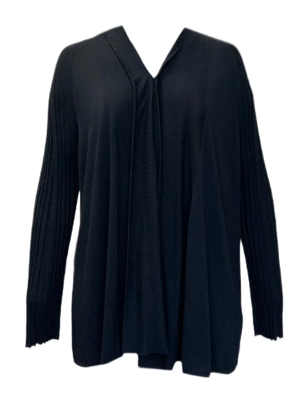 Marina Rinaldi Women's Nero Mammola Knitted Cardigan Size XL NWT